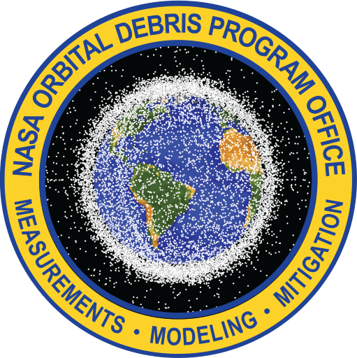 The NASA Orbital Debris Program Office (ODPO) logo.