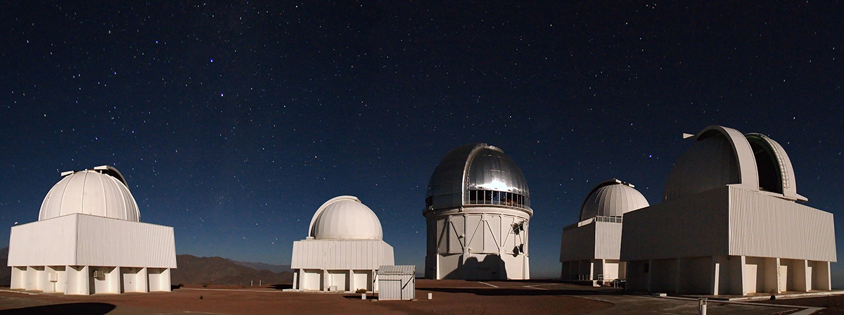Panoramic view of the scientific compound at the Cerro Tololo Inter-American Observatory in Chile. Credit: NASA ODPO.