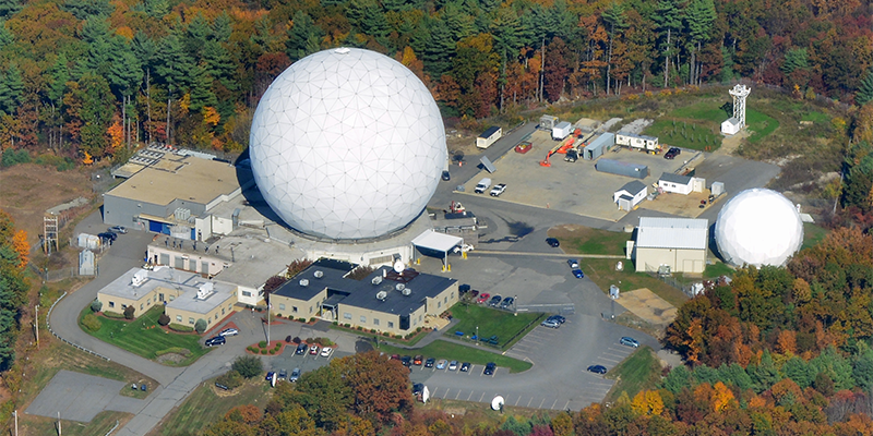 Haystack and HAX radars are NASA's primary sources of data on centimeter-sized orbital debris. Credit: MIT Lincoln Laboratory, Lexington, MA.